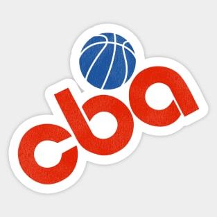 Defunct CBA Basketball League Sticker